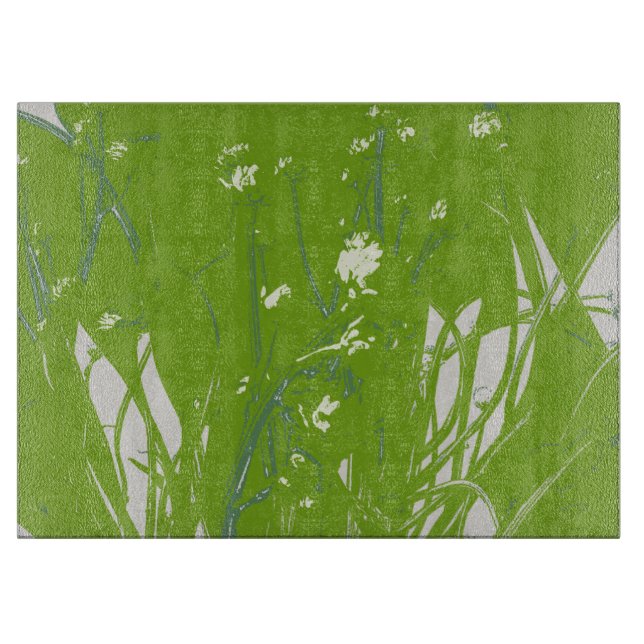 Planche À Découper champ camomille vert (Devant)