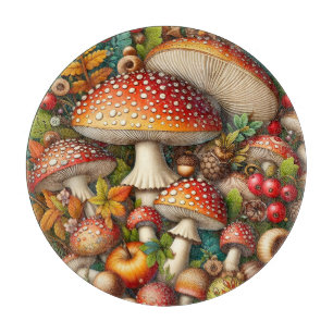Planche à découper Champignons d'Automne