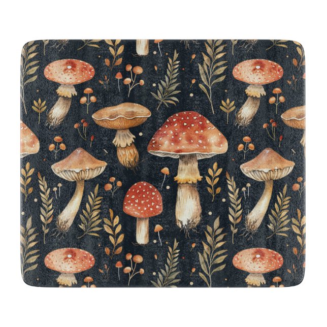 Planche À Découper Champignons de la Forêt Magique (Devant)