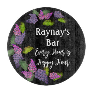 Planche À Découper "Chaque heure est une bonne heure" drôle Bar à vin