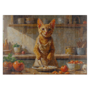 Planche À Découper Chat Devon Rex cuisine dans la cuisine