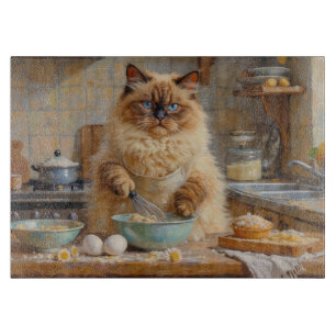 Planche À Découper Chat Ragdoll cuisine dans la cuisine