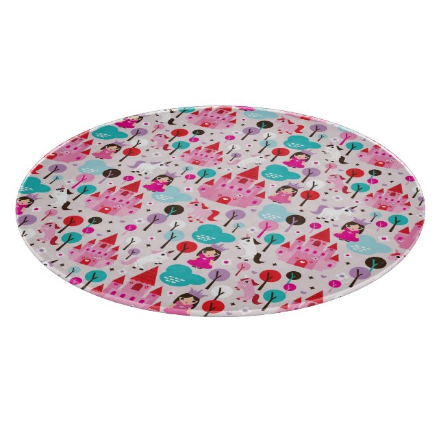 Planche À Découper château et licorne de princesse d'enfants (Coin)