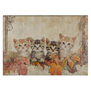 Planche À Découper Chats d'automne #1
