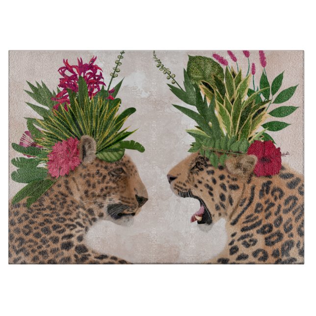 Planche À Découper Chaud House Leopards | Une paire (Devant)