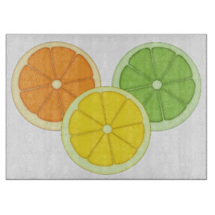 Planche À Découper Chaux, citron et orange