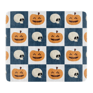 Planche À Découper Checks de Skulls et Pumkins