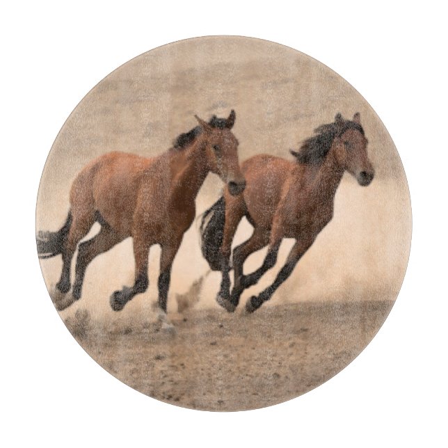 Planche À Découper Cheval dans l'automne II (Devant)