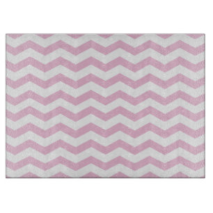 Planche à découper Chevron Rose