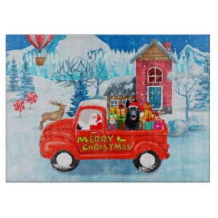 Planche À Découper Chien berger allemand Livraison de Noël Camion Nei