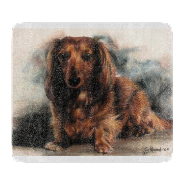 Planche À Découper Chien de Dachshund (Devant)