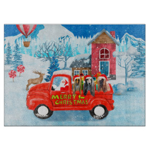 Planche À Découper Chien de Hounds afghan dans la livraison de Noël C