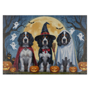 Planche À Découper Chiens de Setter anglais Citrouille Halloween Funn