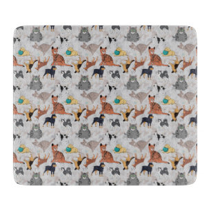 Planche À Découper Chiens Et Chats Cutes Design Motif