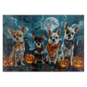 Planche À Découper Chihuahua Halloween Éffrayant