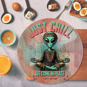 Planche À Découper Chill, on vient en paix