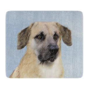 Planche À Découper Chinook (Oreilles Laissées) Peinture - Art Chien o