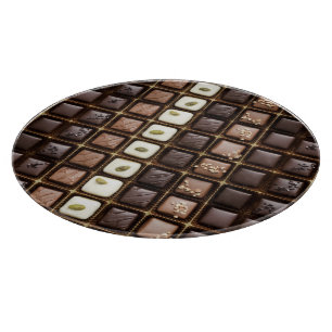 Planche À Découper Chocolat de luxe fait main dans une boîte
