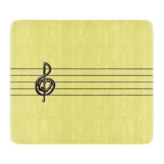 Planche À Découper Choisir une couleur Embossée Look Treble Clef et H