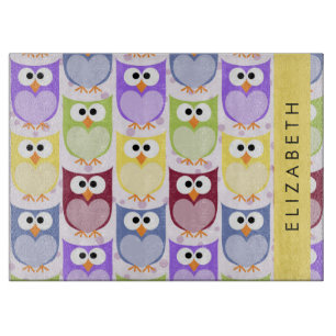 Planche À Découper Chouettes mignonnes, Chouette Motif, Chouettes col
