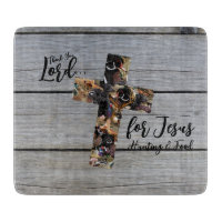 Christian Cutting Board, Wildlife Cross