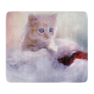 Planche À Découper Christmas Kitten
