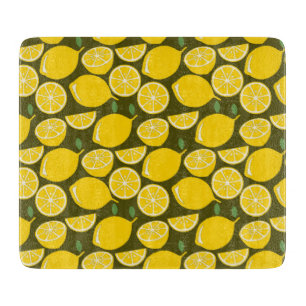 Planche À Découper Citron Jaune Moderne Amusant mignon