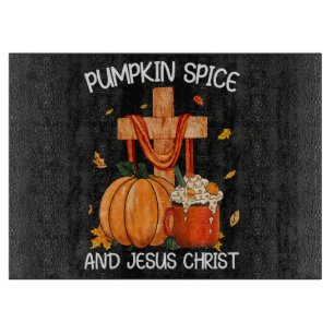 Planche À Découper Citrouille Spice et Jésus-Christ