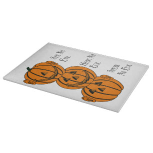Planche à Découper Citrouille Voir Pas Entendre Pa
