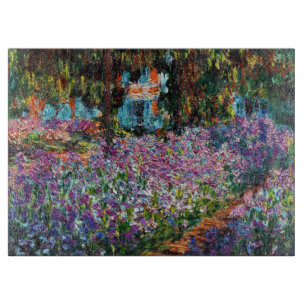 Planche À Découper Claude Monet : Iris dans le jardin de Monet