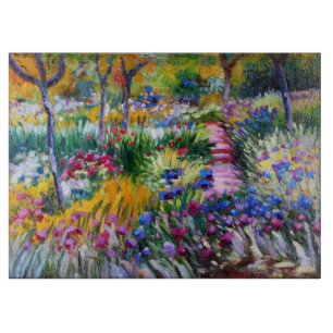 Planche À Découper Claude Monet : Jardin d'iris par Giverny