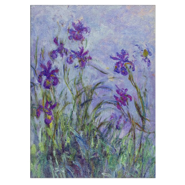 Planche À Découper Claude Monet - Lilac Irises / Iris Mauves (Créateur téléchargé)
