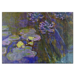Planche À Découper Claude Monet Water Lilies Agapanthus
