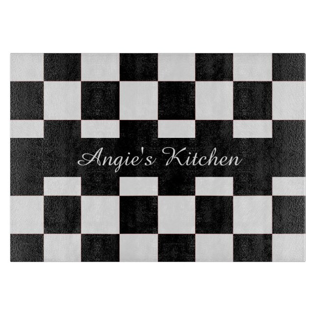 Planche À Découper Clavier noir blanc customisé Gadget de cuisine (Devant)