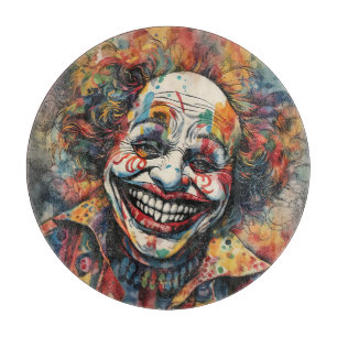Planche À Découper Clown coloré