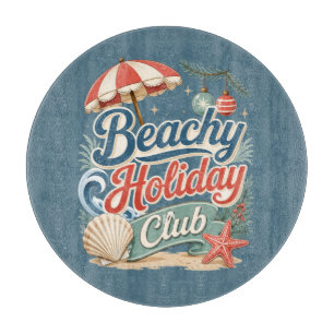 Planche À Découper Club de vacances de Noël sur la côte