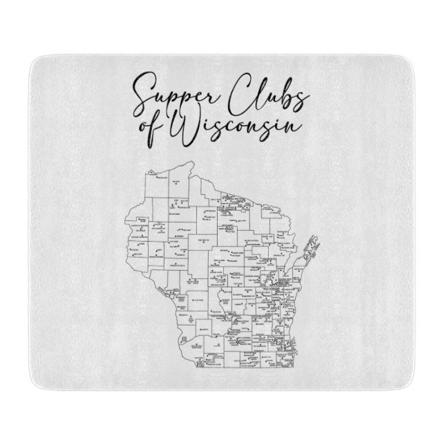 Planche À Découper Clubs de soupe du Wisconsin (Devant)