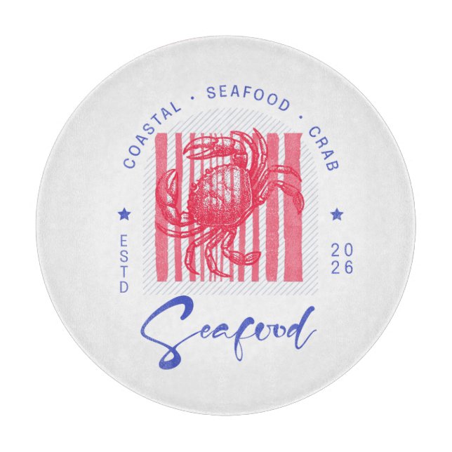 Planche À Découper Coastal Crab Cloth Placemat (Devant)