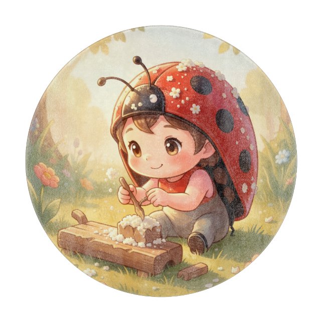 Planche À Découper Coccinelle et le royaume de nectar caché (Devant)