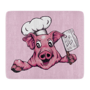 Planche À Découper Cochon Le Maniaque Homicidaire Cuisine Drôle Art C