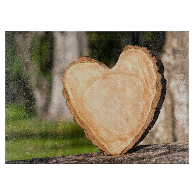Planche À Découper coeur en bois (Devant)