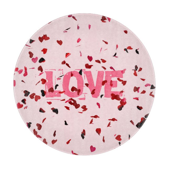 Planche À Découper Coeurs D'Amour (Devant)