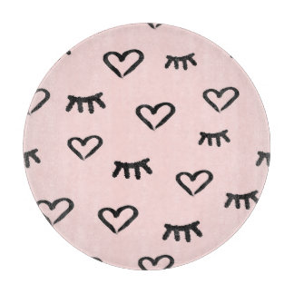 Planche À Découper Coeurs et yeux : Grunge Sketch Vintage