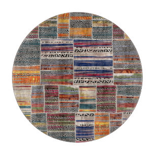 Planche À Découper Collage de patchwork : motif de courtepointe mixte