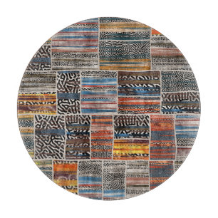 Planche À Découper Collage de patchwork : Motif de surface composée
