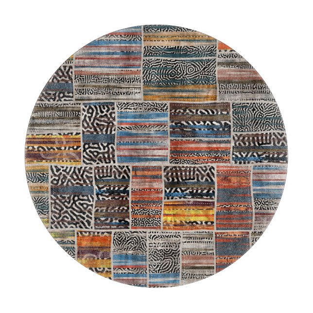 Planche À Découper Collage de patchwork : Motif de surface composée (Devant)