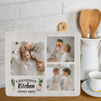 Collage Photo & Grand-Mère Cuisine Toujours Ouvert