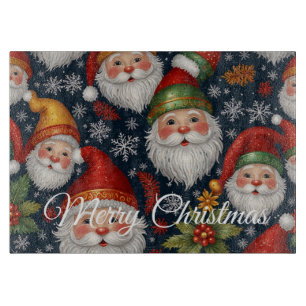 Planche À Découper Collection Noël vintage du Père Noël