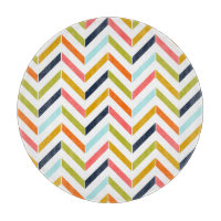 Planche à découper colorée Chevron