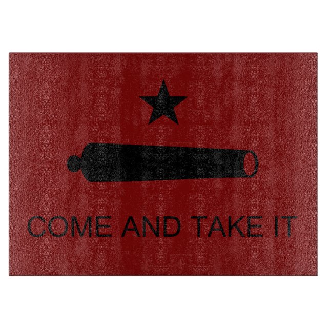 Planche À Découper Come & Take It ! Flag de Texas State (Devant)